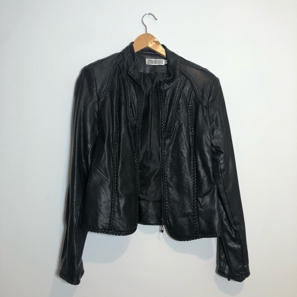 Faux leather jacket